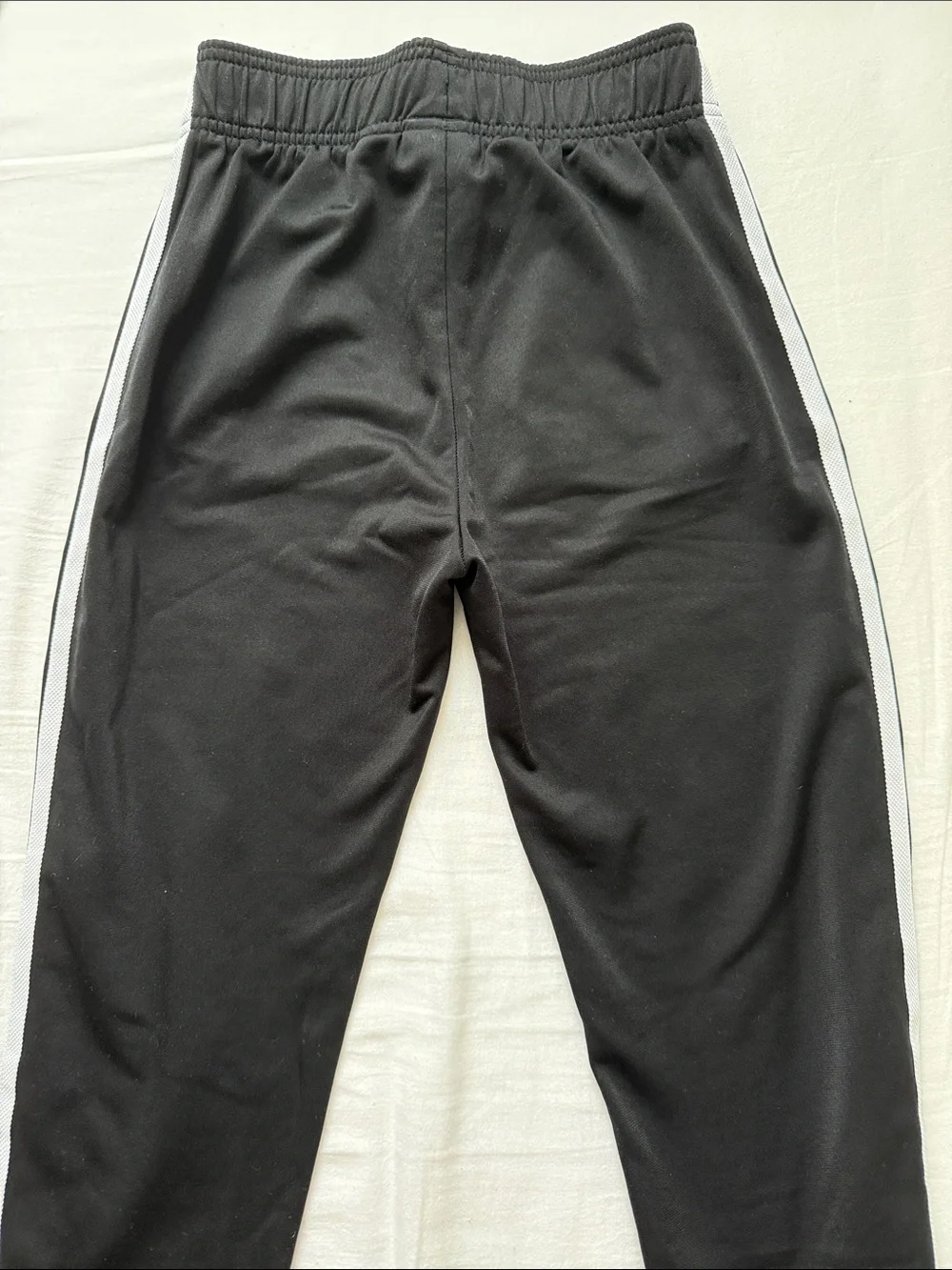 adidas Black Joggers with White Side Stripes and Trefoil - Picture 4 of 4